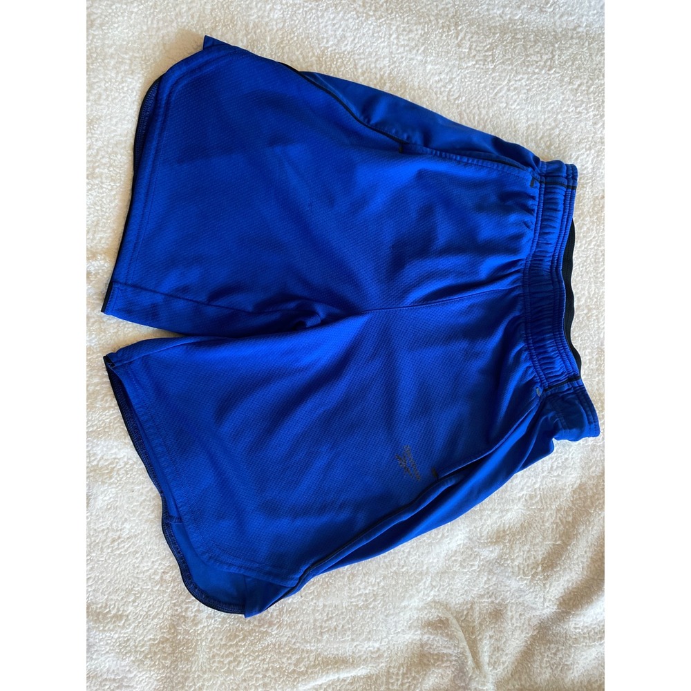 Reebok Mens Royal Blue Mesh Athletic Gym Training Shorts Size Small Pockets